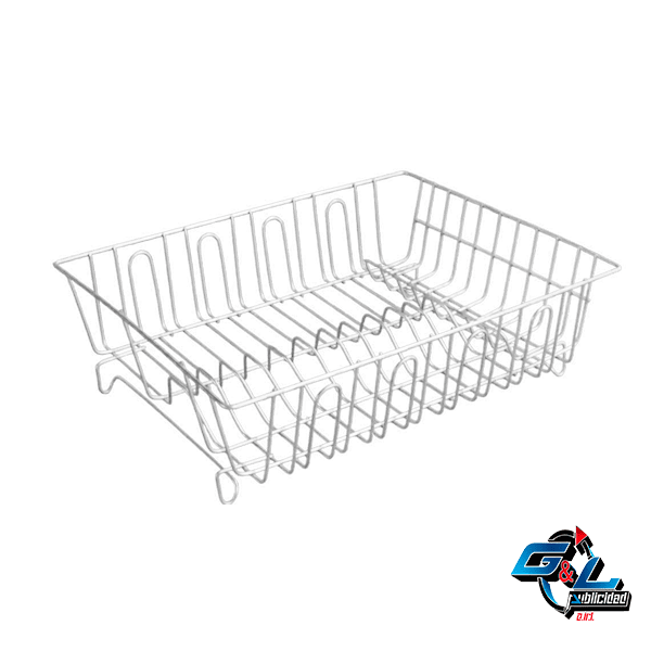 ESCURRIDOR DE PLATO DE 1 NIVEL ACERO INOXIDABLE 2