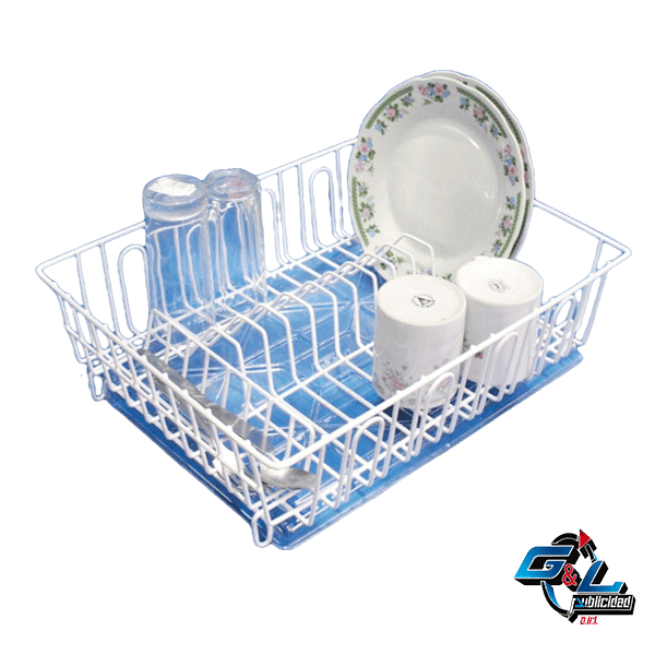 ESCURRIDOR DE PLATO DE 1 NIVEL C BANDEJA PLASTIFICADO 2